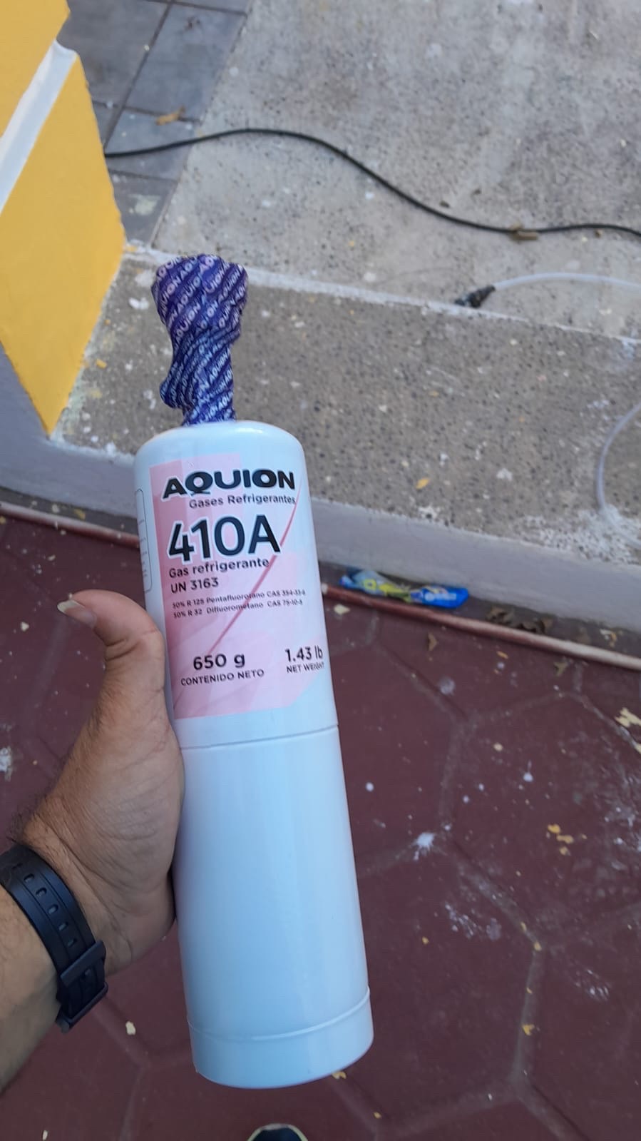 Gas refrigerante utilizado en servicio técnico